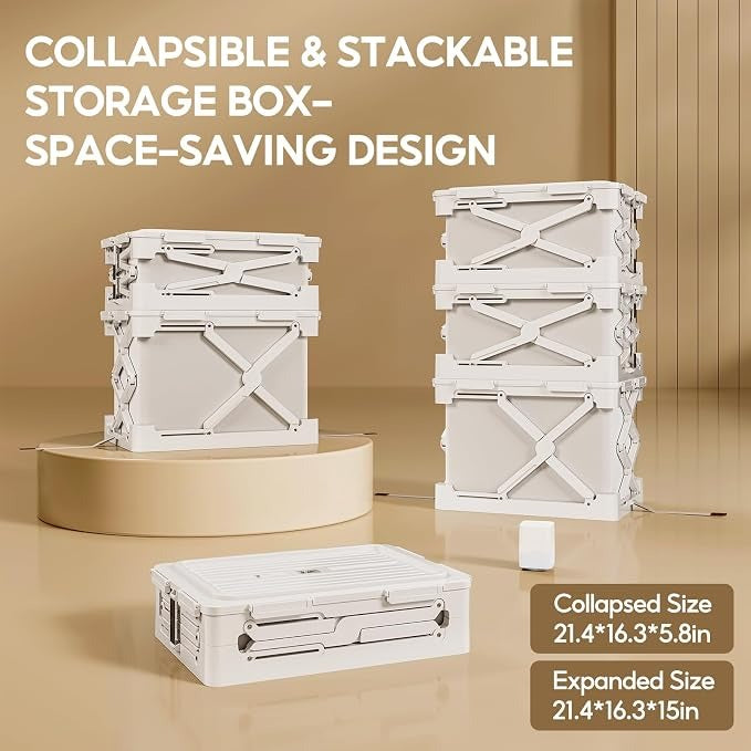 Premium Vacuum Storage Box – 14.8 Gal Collapsible Organizer